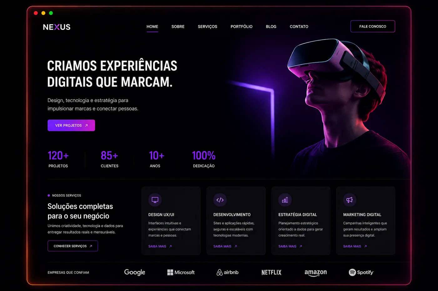 Site para agência digital