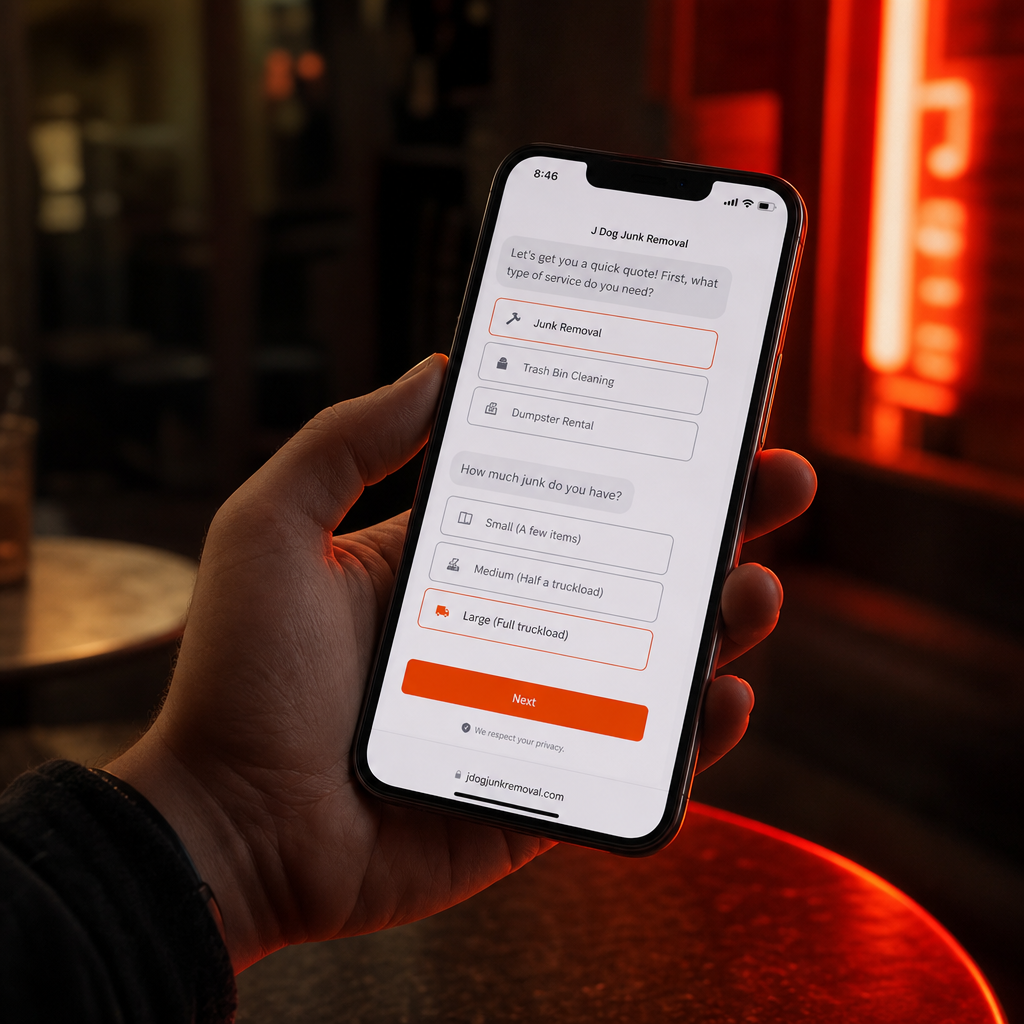 Celular com funil de qualificação de leads